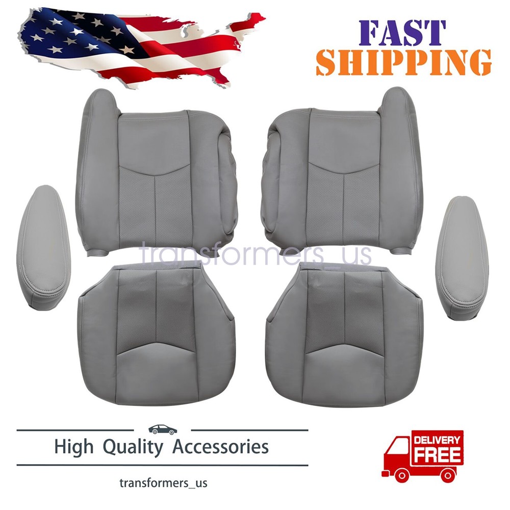 For 2003 2004 2005 Cadillac Escalade ESV EXT Front Seat Covers & Armrest Cover