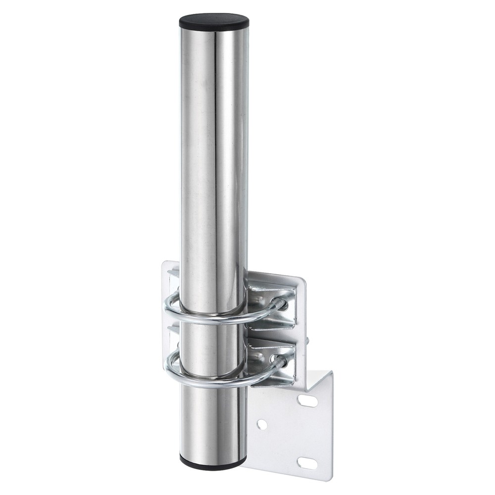 Antenna Pole Mounting Kit-Z-Bracket with Double U-bolt Clamp and 308mm Tube