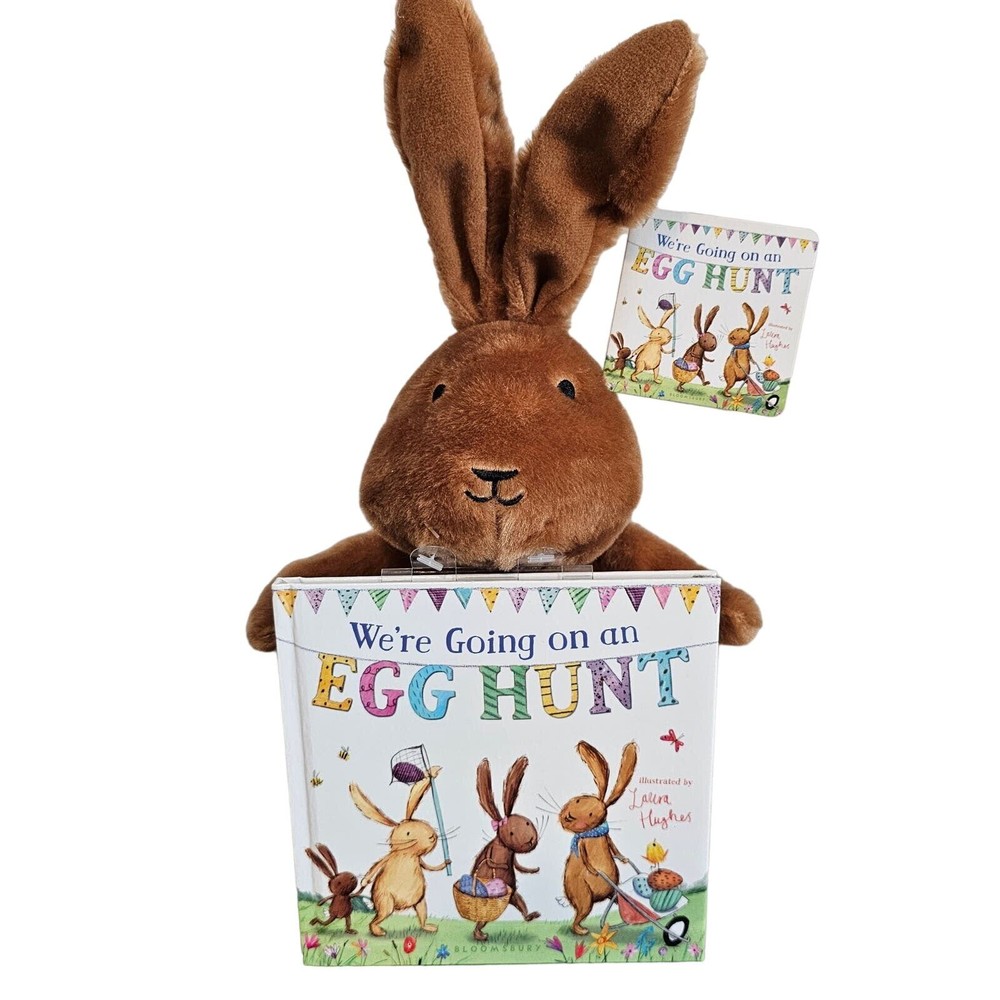 Kohl's Cares We're Going on an Egg Hunt Bunny and Book Stuffed Animal 12