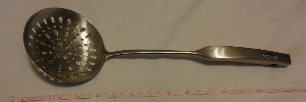 1 Newness Large Slotted Spoon Straining,serving utensil stainless,heavy duty