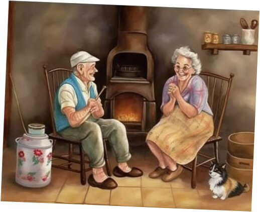 5D DIY Diamond Art Kits for Adults by Number Kits The Old Couple, Diamond
