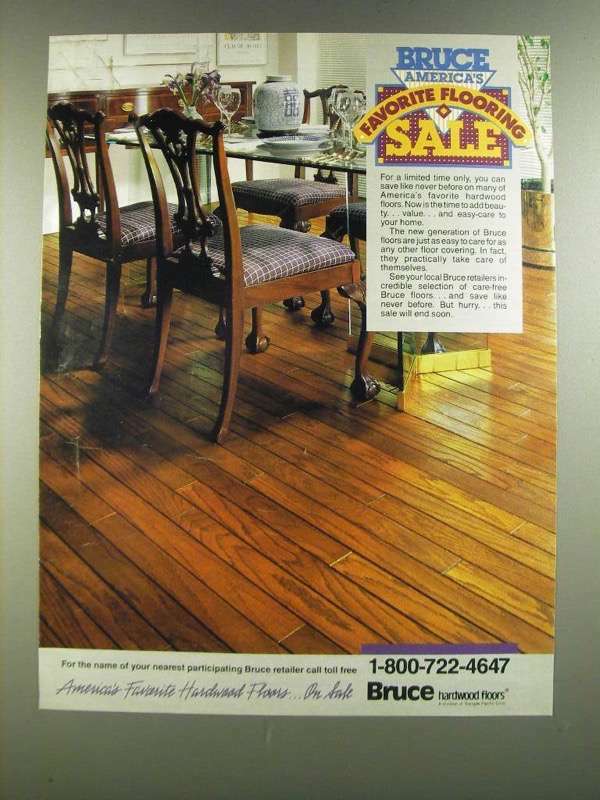 1986 Bruce Hardwood Floors Ad - Americas Top Flooring Sale