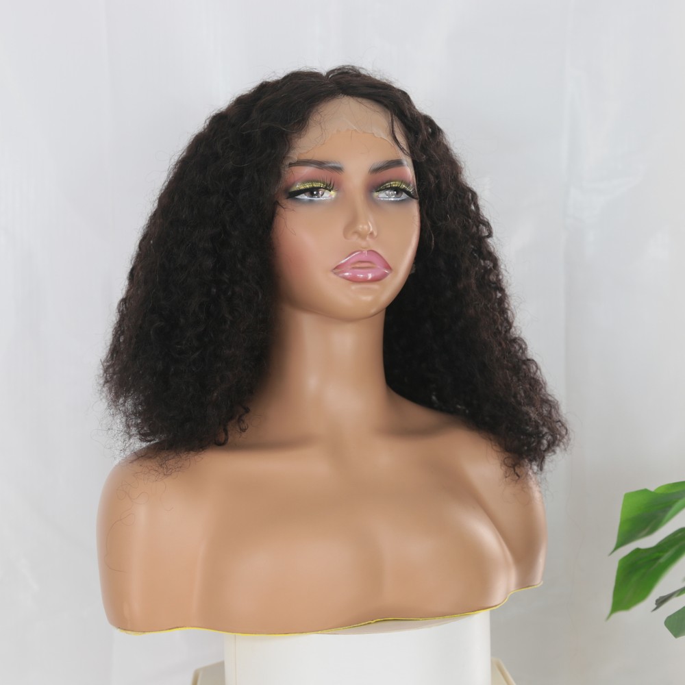 Black Kinky Curly Brazilian Hair Wigs 16