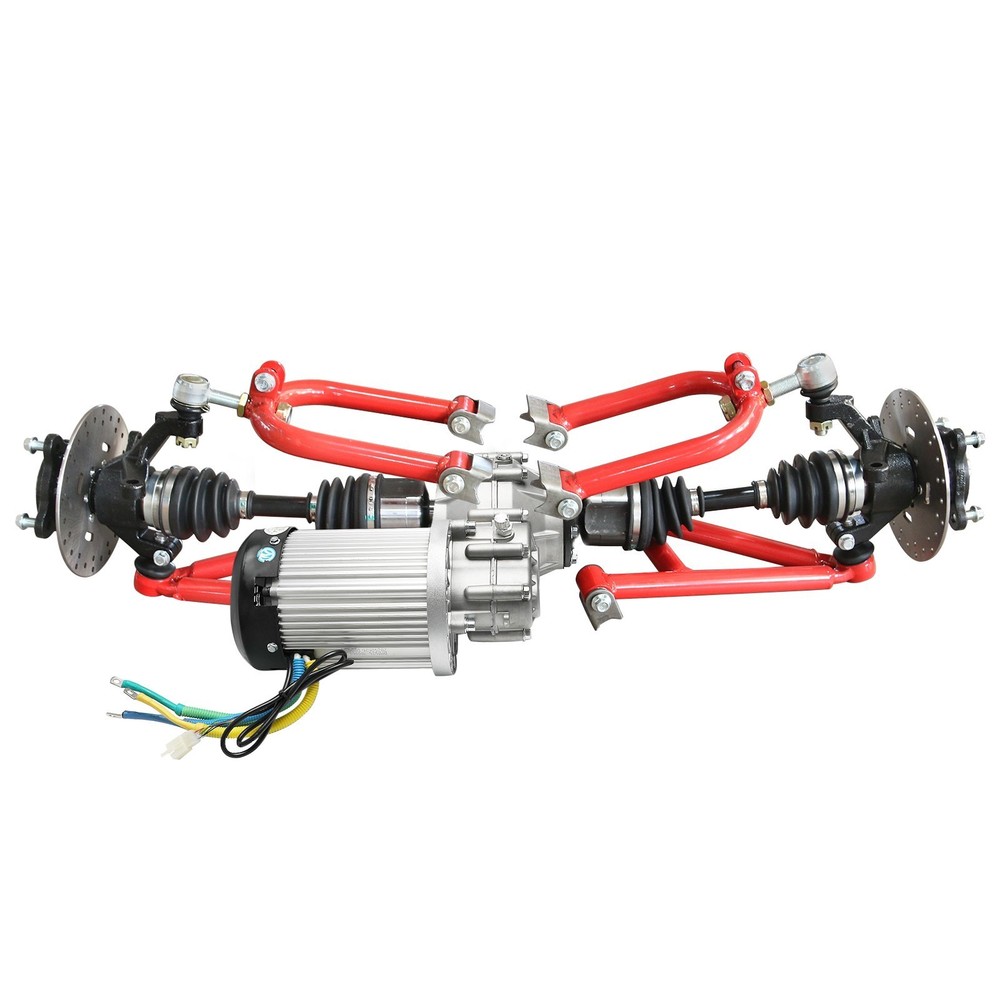 4WD CV Axle &Rear Suspension Kit & 60V 2500W Motor Differential Golf Cart Buggy