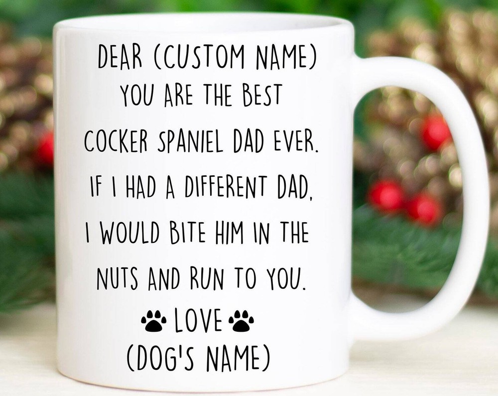Cocker Spaniel Dad Gifts for Birthday Christmas Valentine