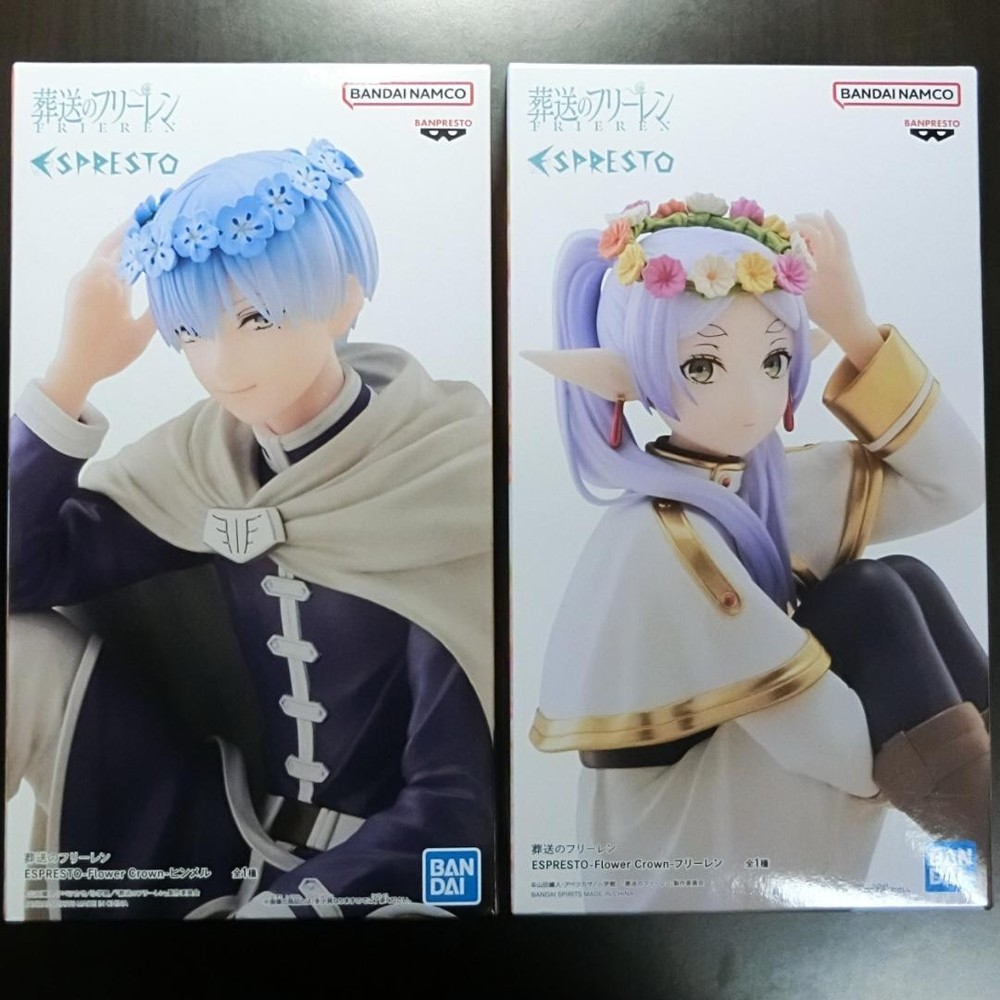 Frieren Beyond Journey's End ESPRESTO Flower Crown Figure Frieren Himmel Set