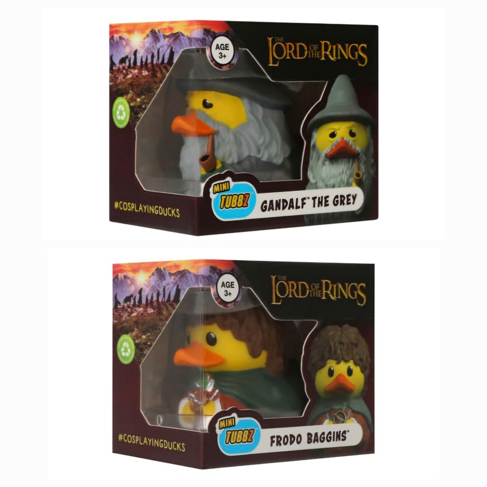 Mini Tubbz LORD OF THE RINGS Gandalf & Frodo Vinyl Duck 2