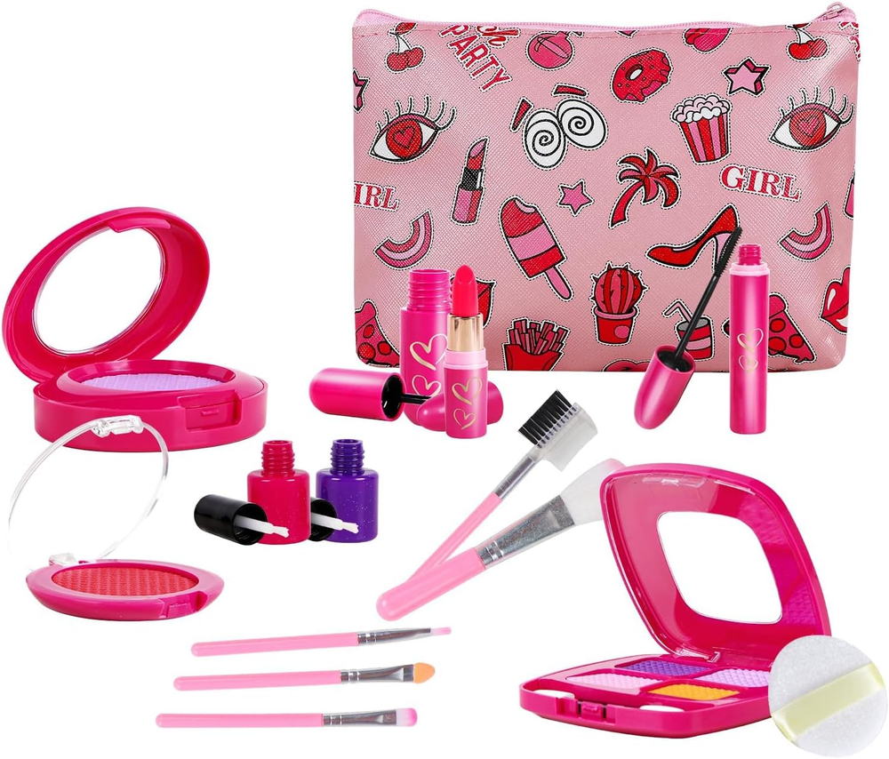 Girl Gifts Pretend Play Makeup Toys Beauty Set for Toddler Little Girls Age 3