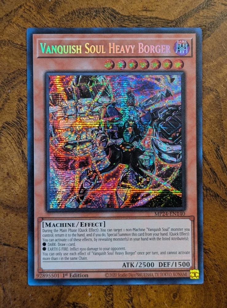 Vanquish Soul Heavy Borger MP24 Secret Rare 1st Ed Yugioh Card