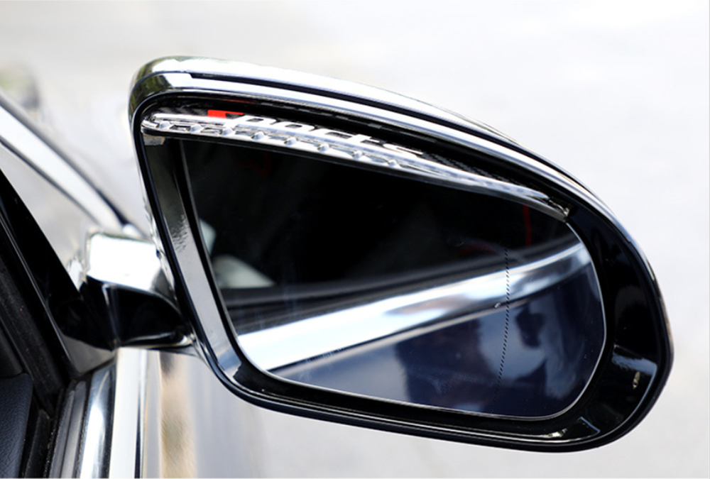 Car Mirror Rain Eyebrow Side Rearview Visor Protection Cover Carbon Fiber Look