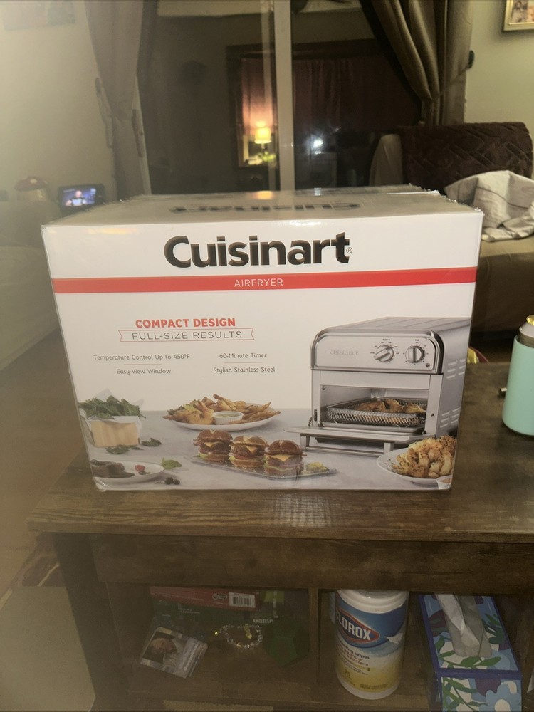New Cuisinart AFR-25 Air Fryer Silver with Box Damage
