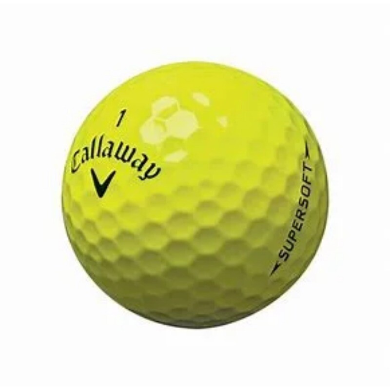 Callaway Supersoft 2021 Golf Balls in Yellow 12 Pack