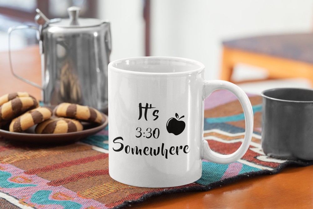 Funny Teacher Professor TA Coffee Mug It's 3 30 Somewhere Gift