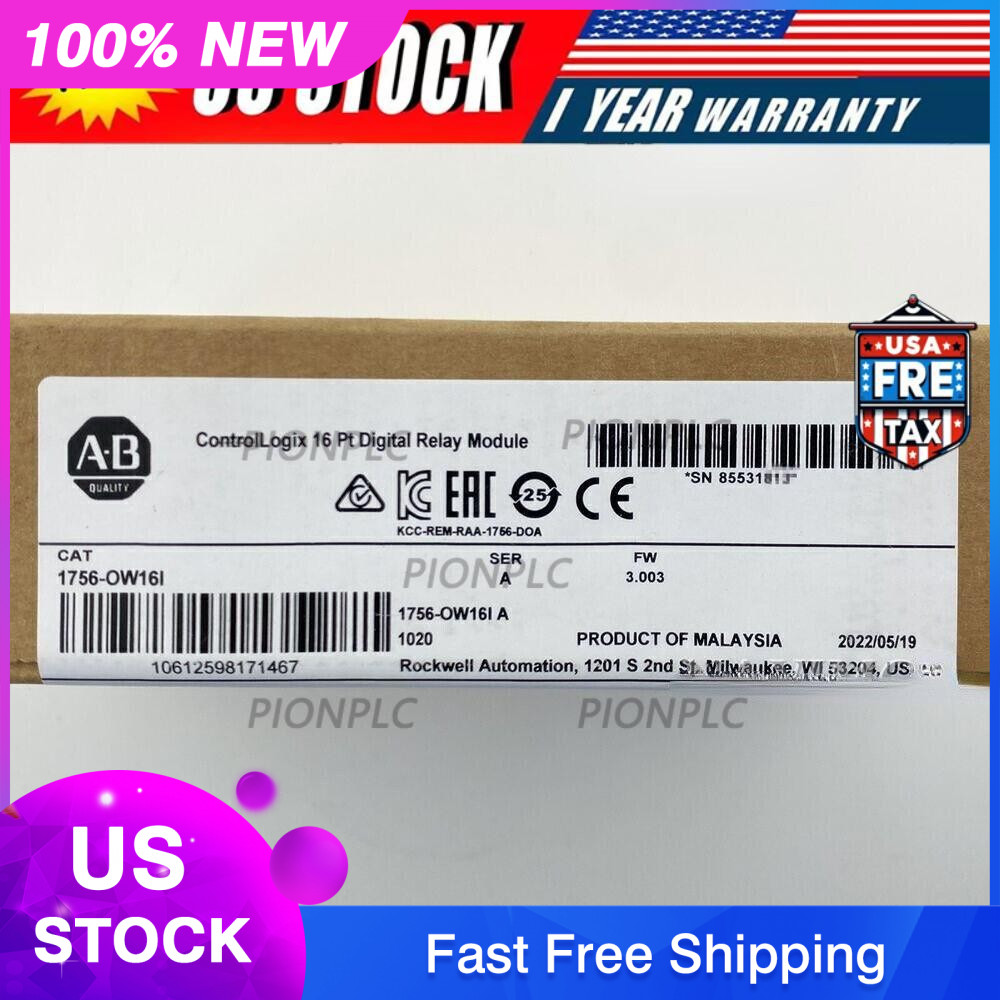 New Sealed AB 1756-OW16I ControlLogix 16 Pt Digital Module 1756OW16I US Free Tax