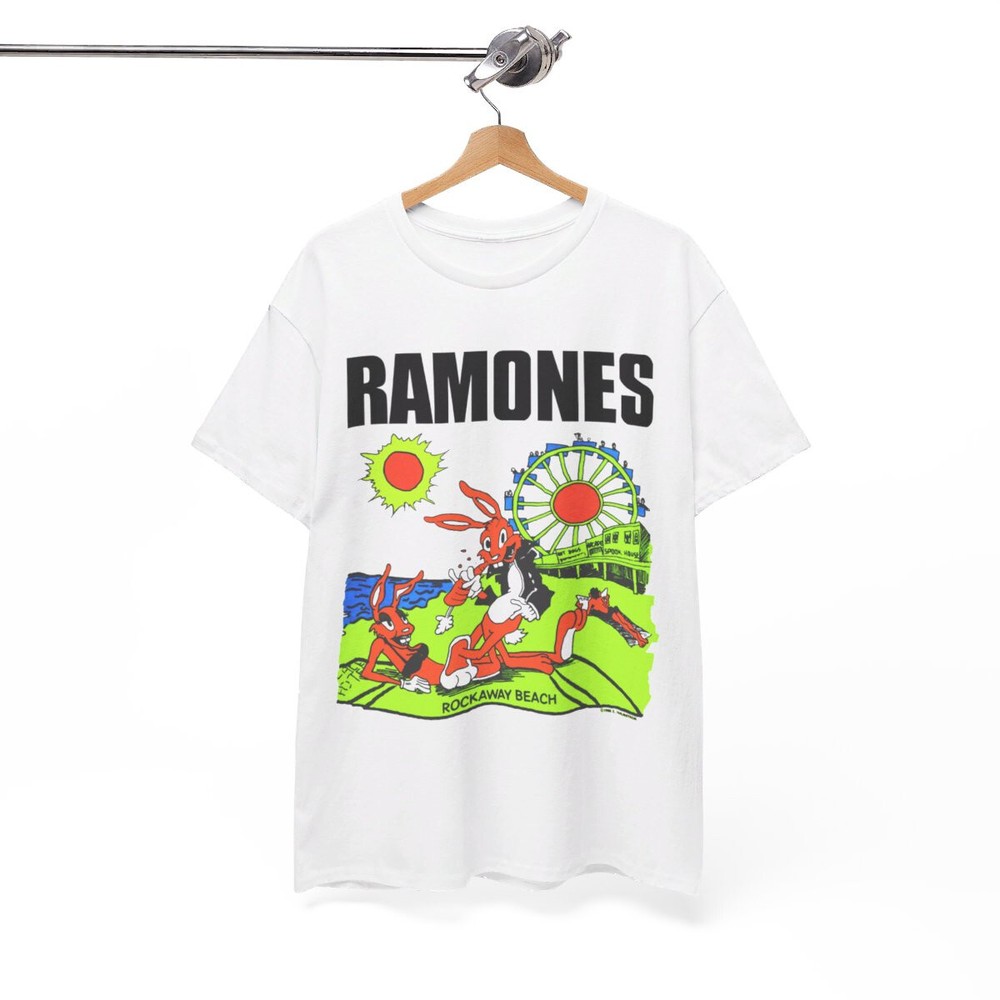 Ramones Rock Punk Vintage Design Tee Band T-Shirt Size XL