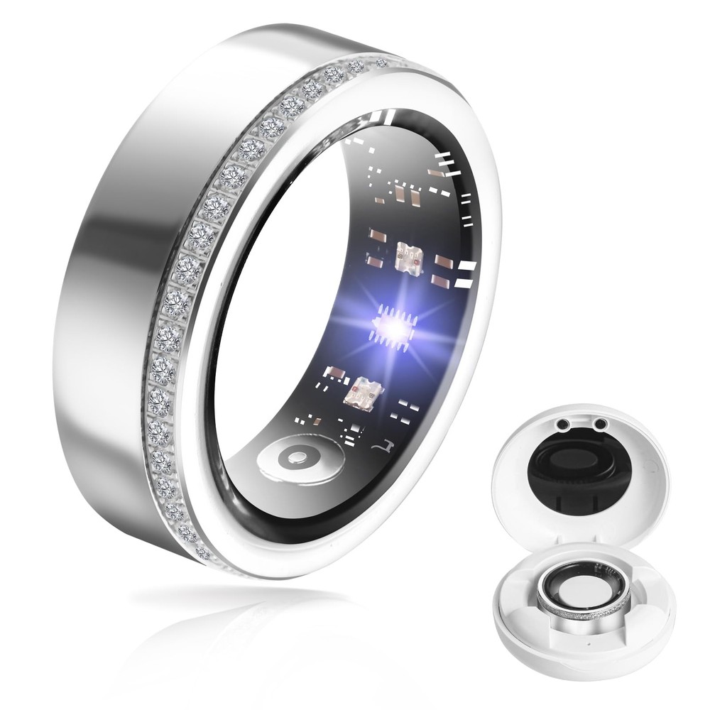 Health Tracker Smart Ring for Men & Women - IP68 Waterproof Sleep Monitor with Heart Rate Tracking