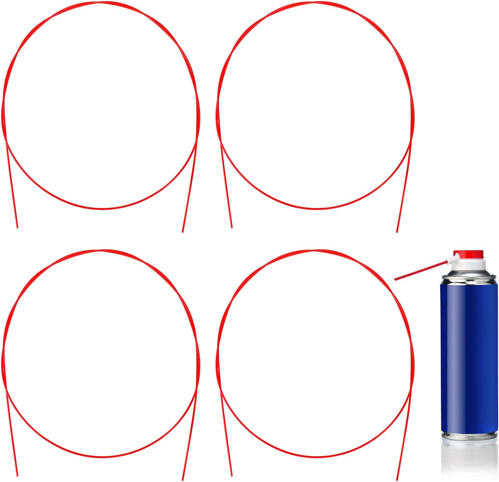 4 Pcs Spray Can Straws, 51Inch Flexible Spray Extension Straws, Flexible Extensi