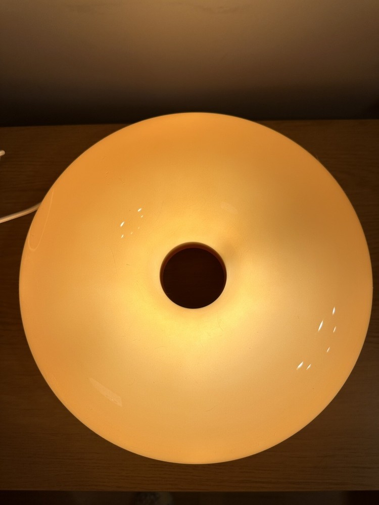 IKEA VARMBLIXT LED Donut Lamp Orange Glass Round by Sabine Marcelis