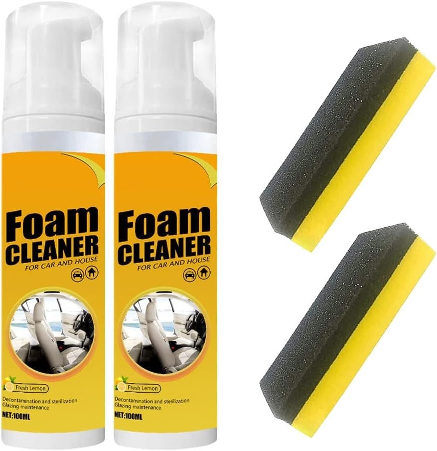 2 PCS Multipurpose Foam Cleaner Spray, Foam Cleaner for car and House