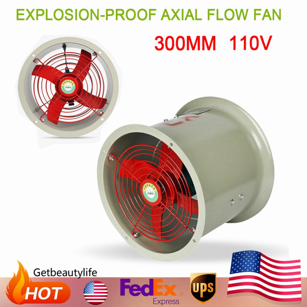 Explosion-proof Axial Flow Fan Pipeline Exhaust Fan 300mm 1450rpm New
