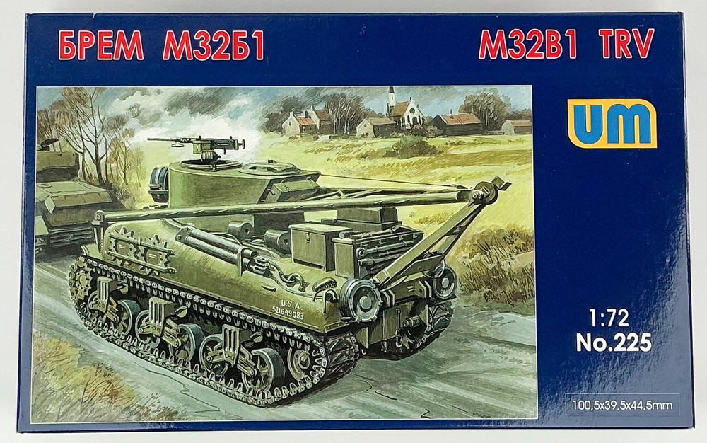 UM 225 M32A1B1 Tank Recovery Vehicle 1/72 Scale Plastic Model Kit