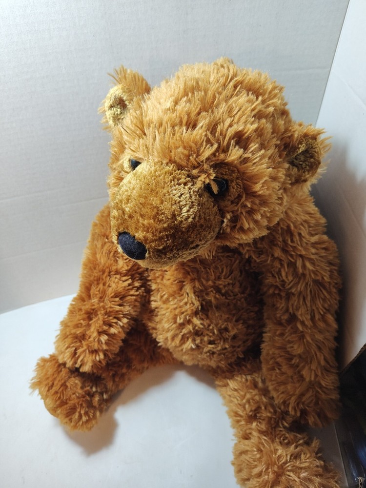 Vintage Fine Toy Sitting Rust Brown Teddy Bear Plush Stuffed Animal Toy 14