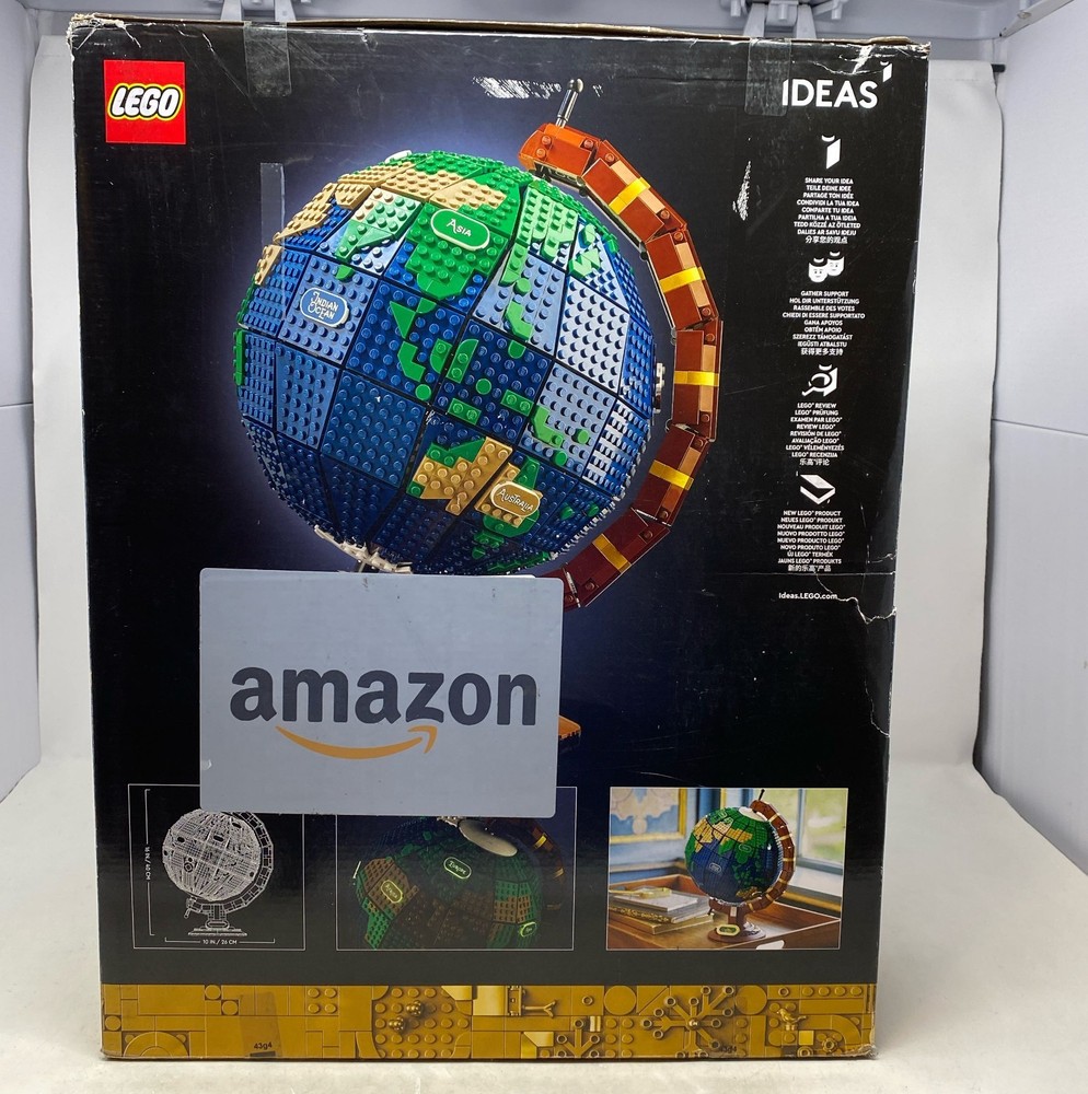 LEGO Ideas The Globe 21332 - 2,585-Piece Multicolor Display Model approx. 16 in