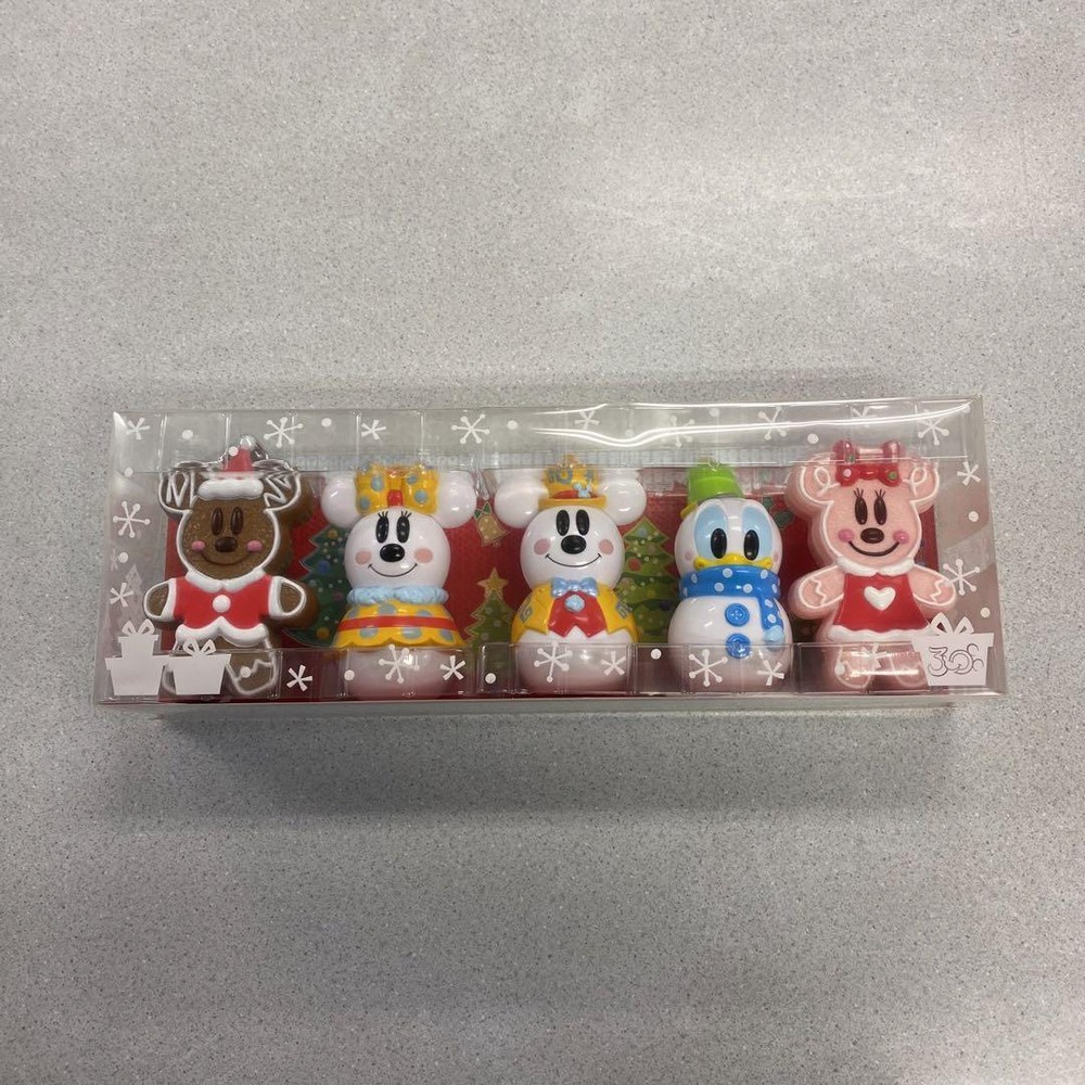 Tokyo Disney Resort Gingerbread Christmas Ornament Set 2013 5pc Holiday Decor