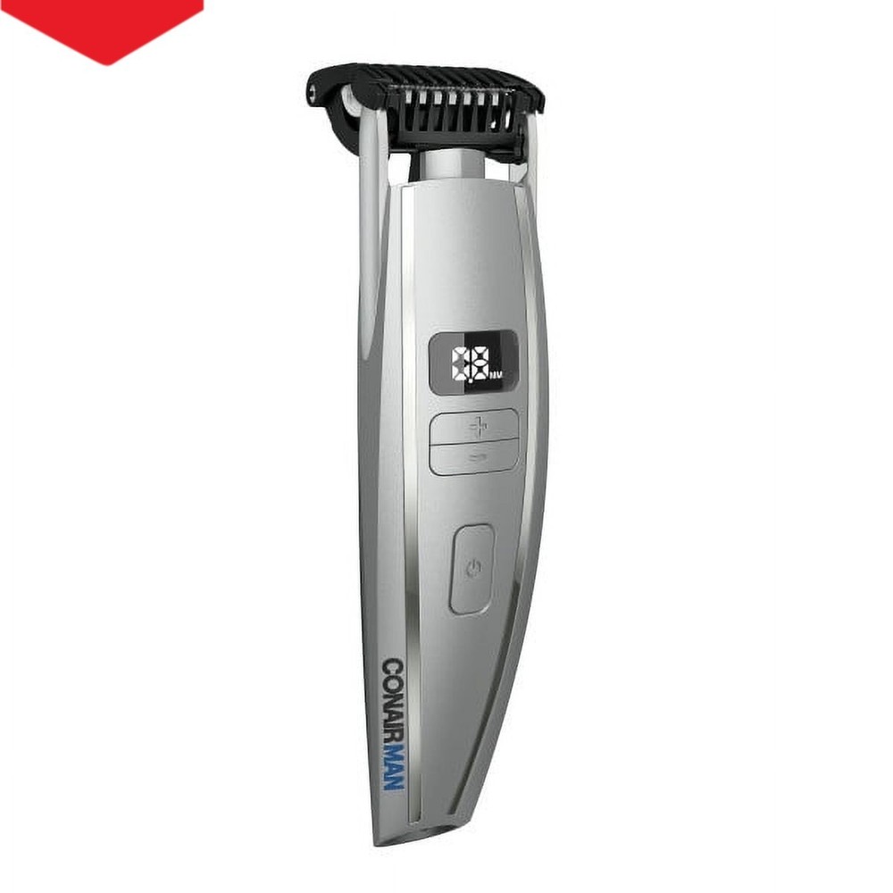 Professional Beard Trimmer for Men with Digital Length Control - Corded & Cordless