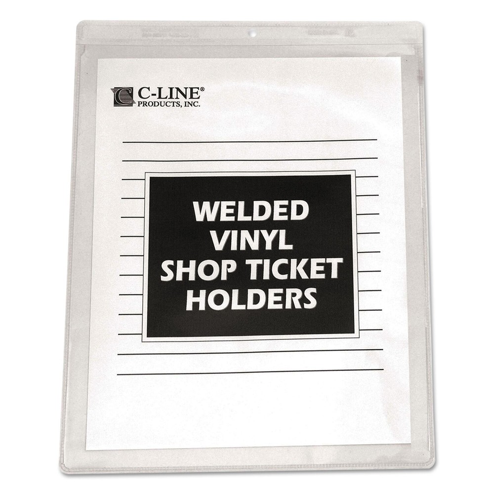 C-Line Clear Vinyl Shop Ticket Holder Both Sides Clear 15