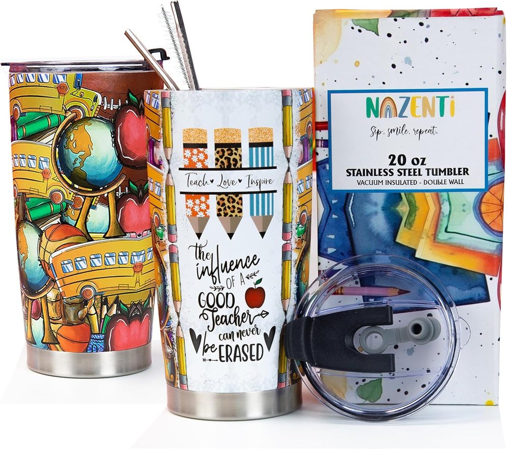 Teacher Back to School Tumbler 20Oz,Teacher Appreciation Gifts,Gift for Teacher,-image