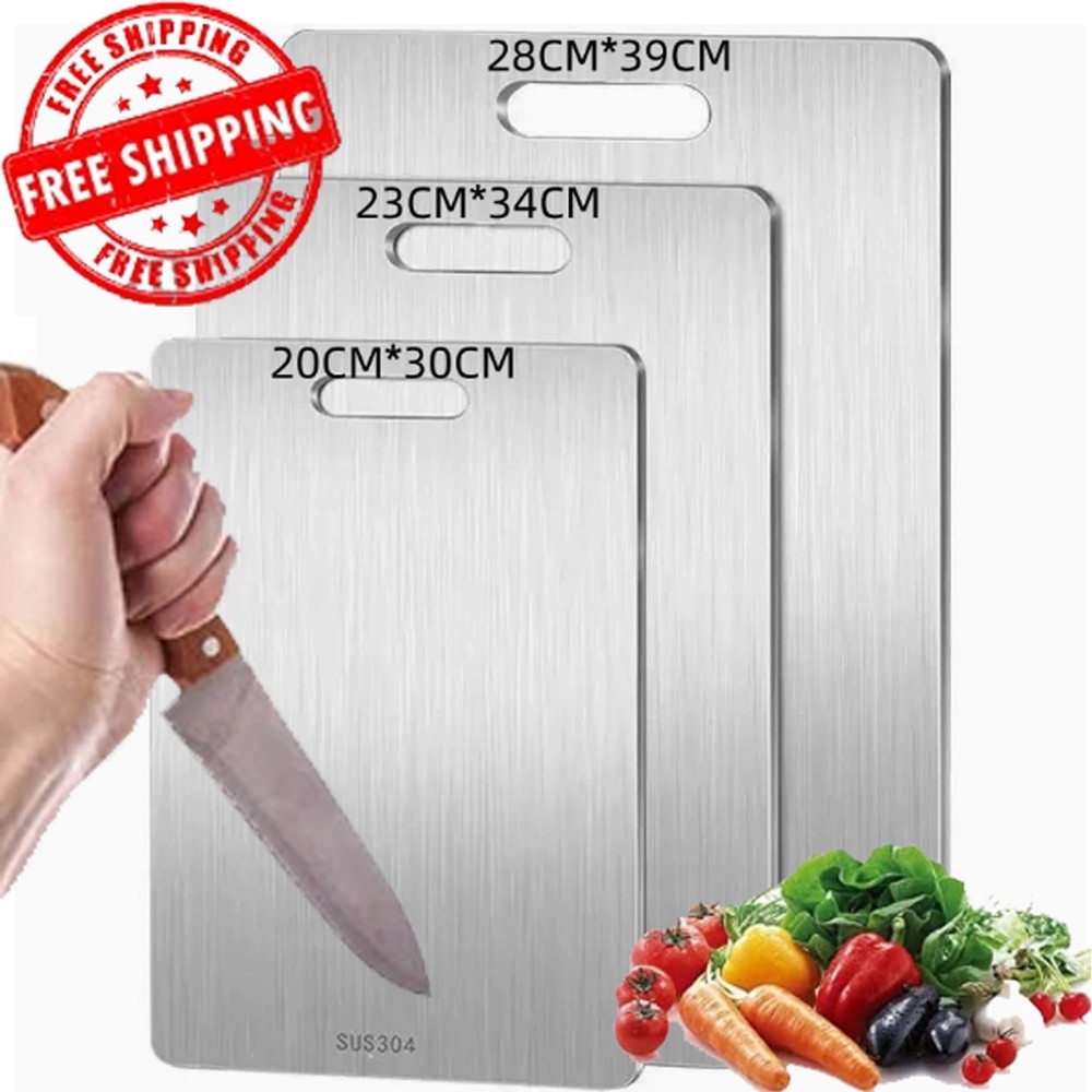 100% Pure Titanium Cutting Boards Titanium Cutting Board Set of 3 US STOCK