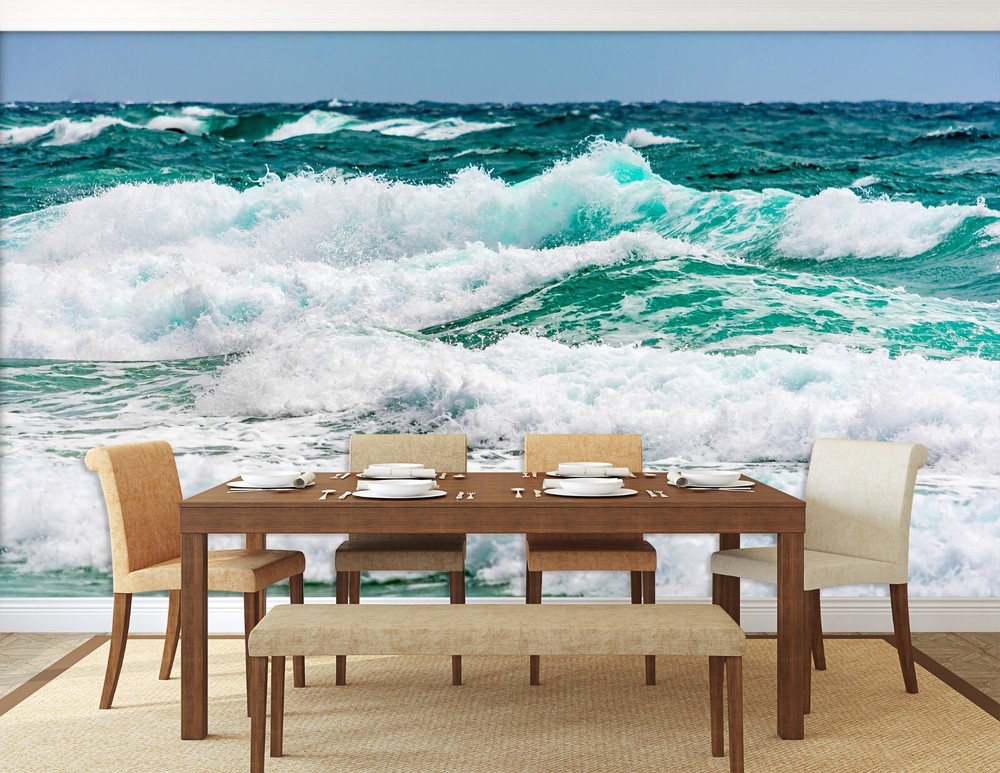 3D Waves Foam ZHUA8070 Wallpaper Wall Murals Removable Self-adhesive Ann