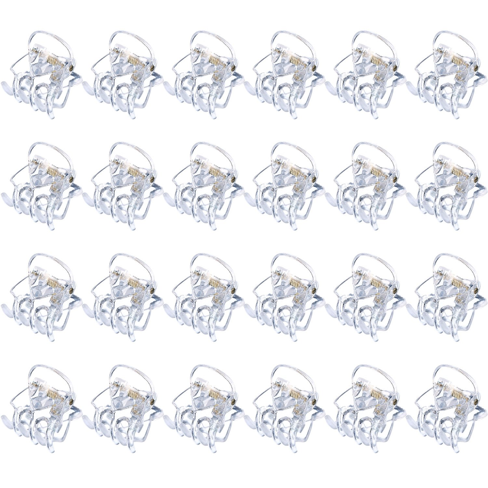 Hair Clip, 24 Pcs Small Mini Hair Claw Clips for Girls and Women, Non-Slip Plast