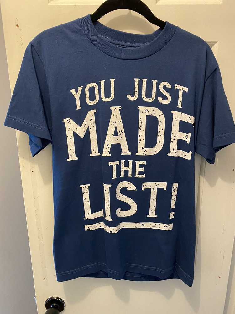 WWE Chris Jericho You Just Made the List Blue Short Sleeve T Shirt Small AEW