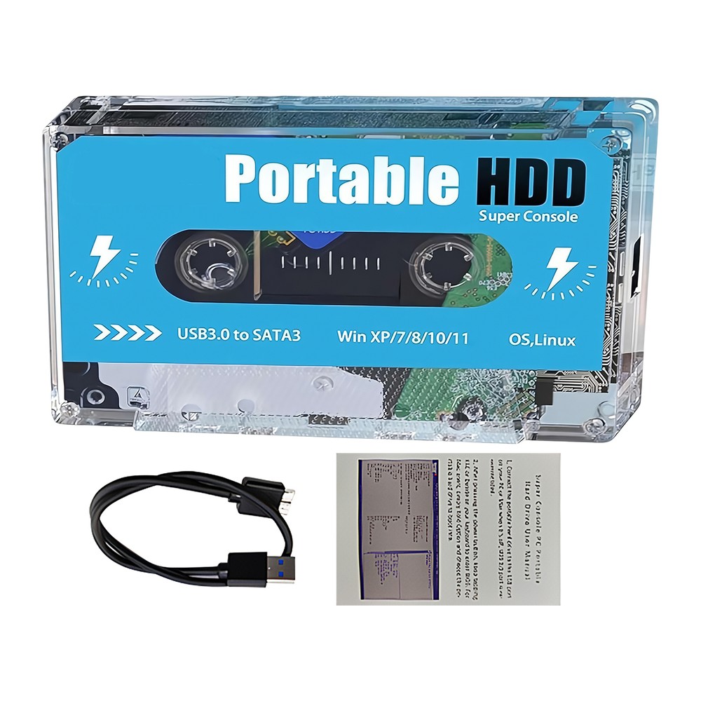 Pocket Super Console - 2024 Ultimate Retro Disk Gaming Console Cassette