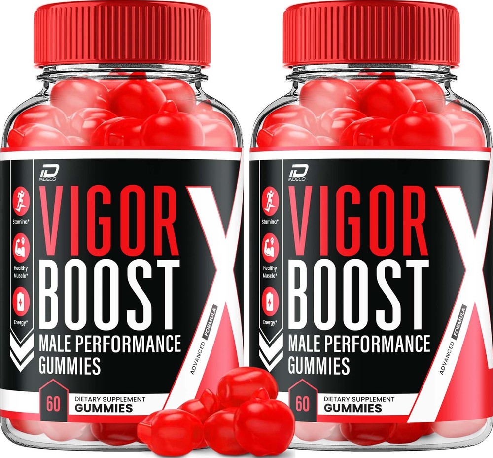 (2 Pack) Vigor Boost Gummies for Men – VigorBoost Male Gummy Natural Blend