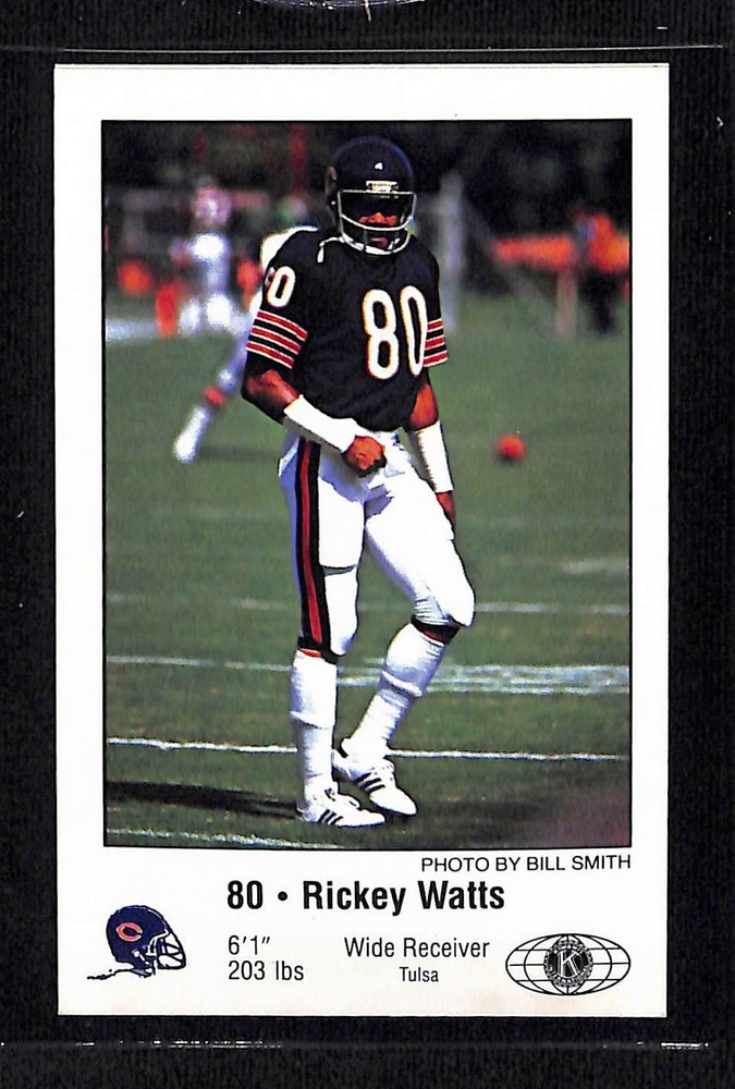 1981 Chicago Bears Police #NNO Rickey Watts - NM/MT+ Set Break!