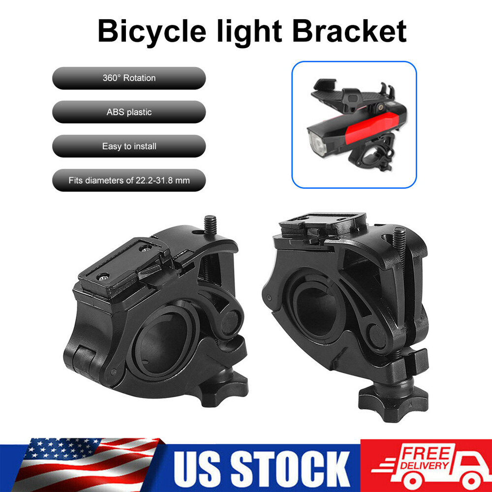 US Bike Headlight Front Flashlight Mount LED Bracket Bicycle Light Holder