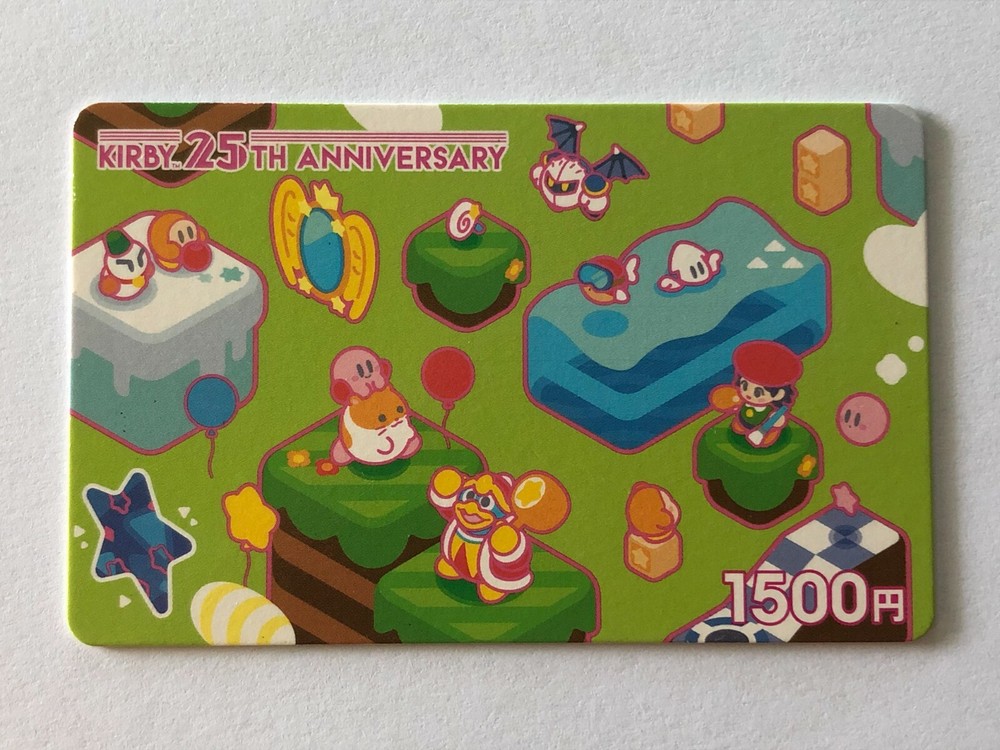 Gift Card / Gift Card - No Value - Nintendo - Kirby 25th - 2017 - Japan