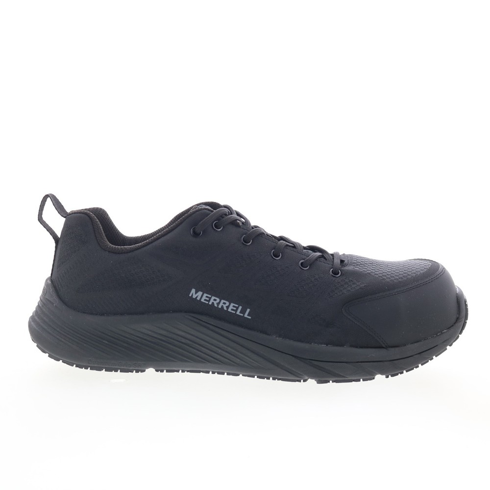 Merrell Moab Flight Carbon Fiber Black Wide Safety Shoes for Men