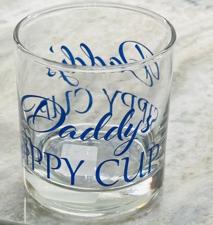 Whiskey Rocks Glass with Sippy Cup Lid - Perfect Gift for New Dads