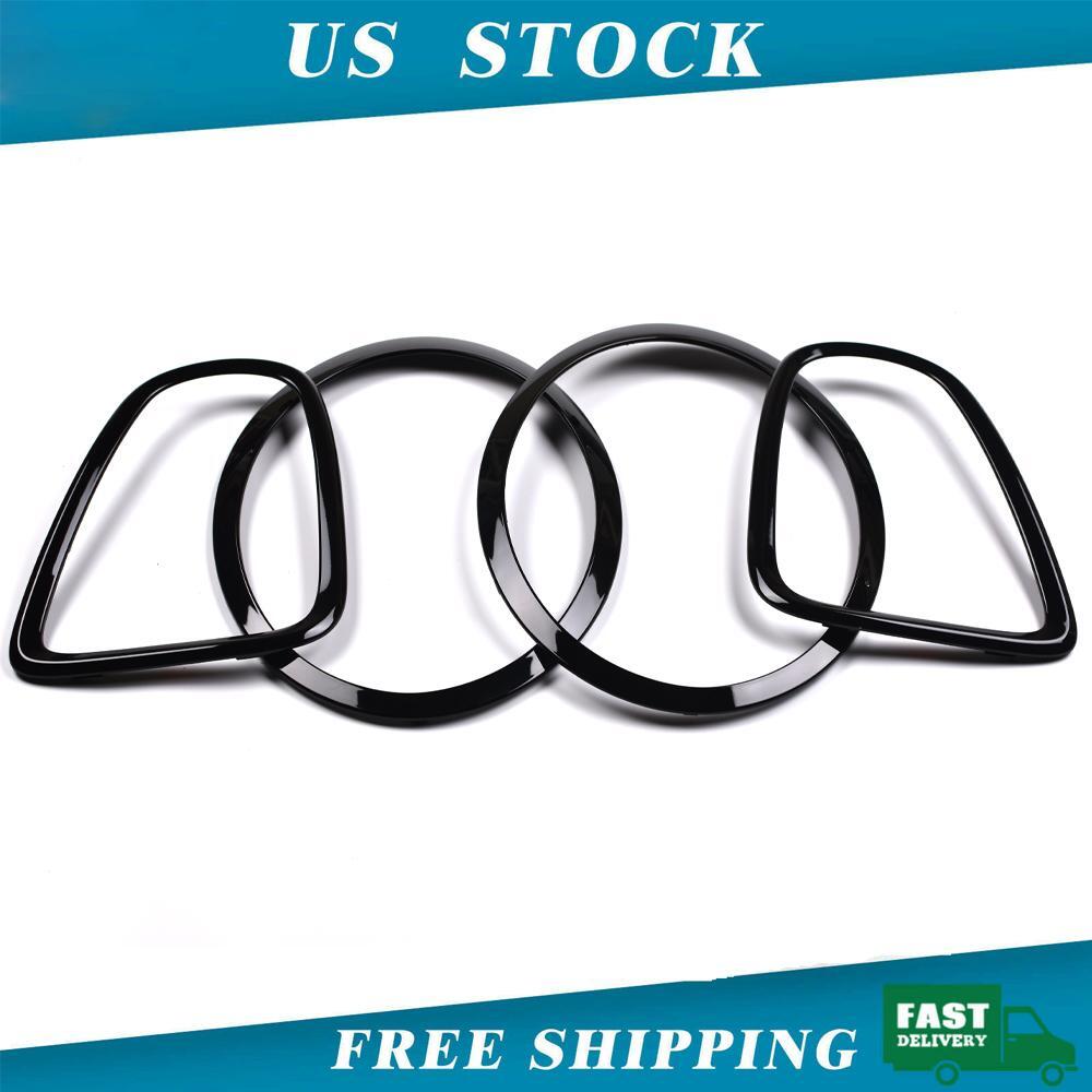 Black Headlight Taillight Frame Trim For Mini Cooper R55 R56 R57 2012-15 Replace