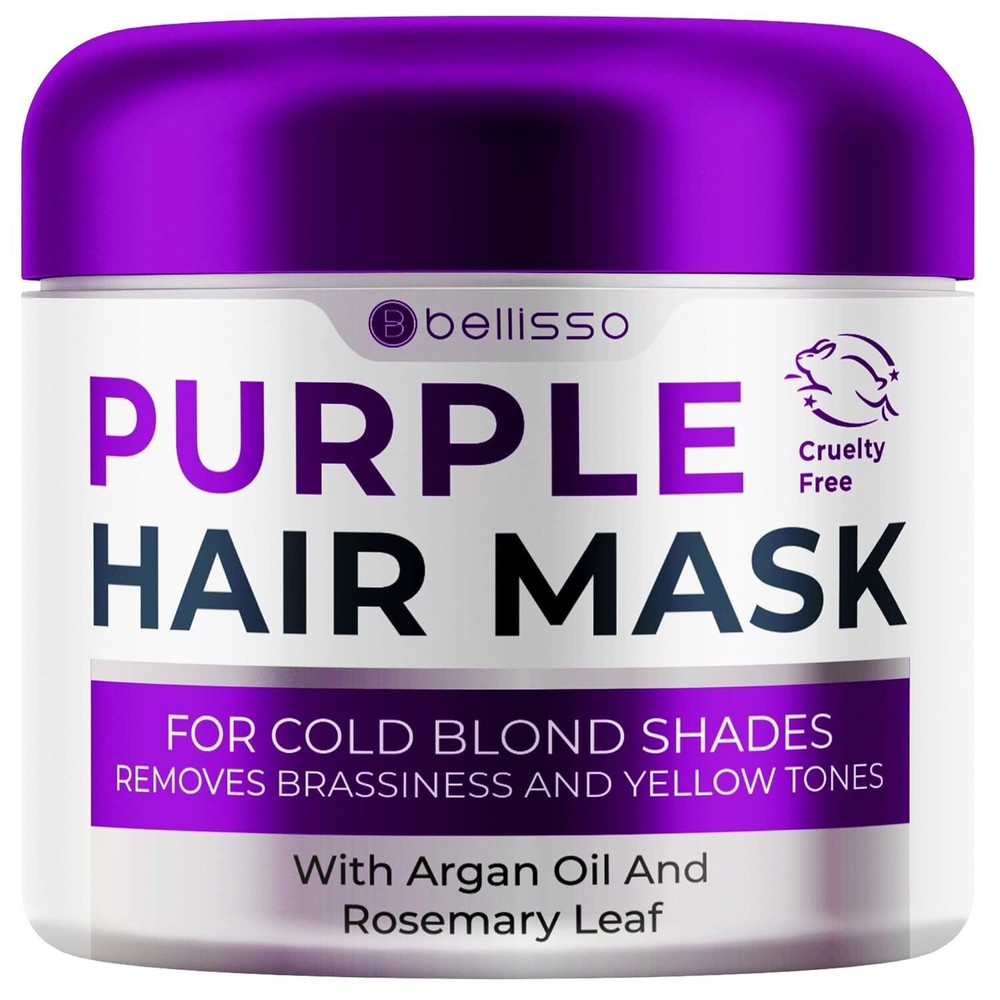 Purple Hair Mask - Deep Conditioner and Toner for Blonde, Brassy -...