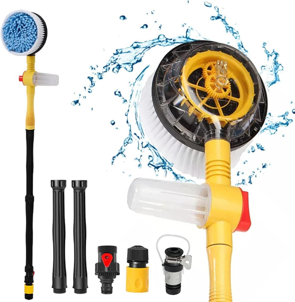 Auto Rotating Brush High-Pressure Washer Car Mop Chenille Cleaning Tools