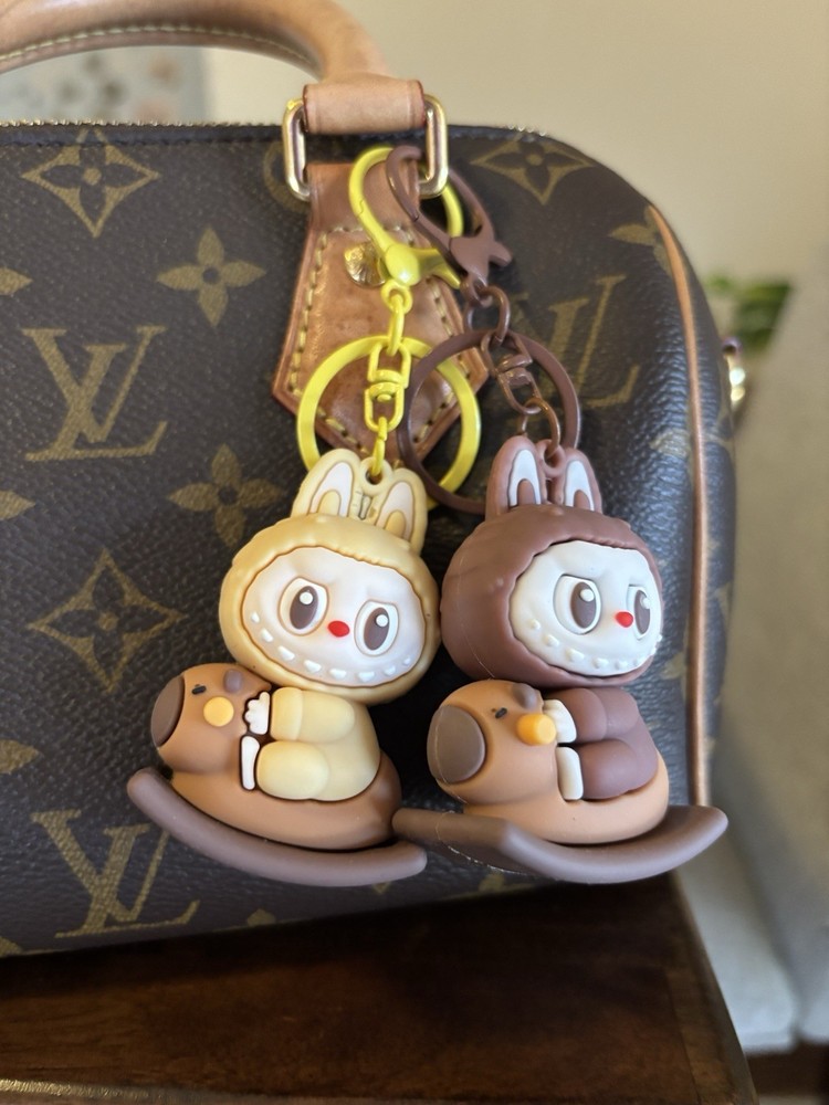 Capybara Labubu Keychain Cute Kawaii Animal Charm Accessory