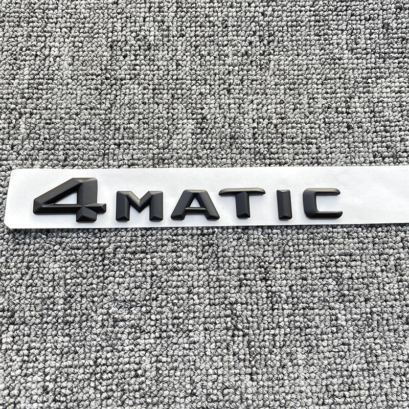 Black 3D 4Matic Rear Trunk Emblem Tailgate Lid Badge AMG New Style Modified
