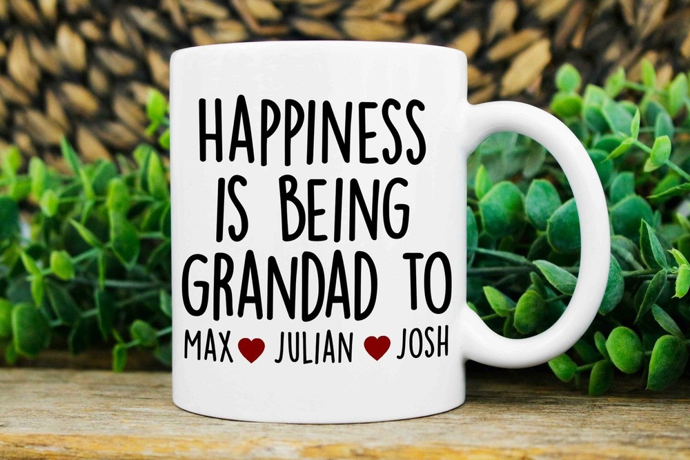 Grandad Gifts Custom Grandad Mug Grandad Christmas Gift Mug With Kids Names Best