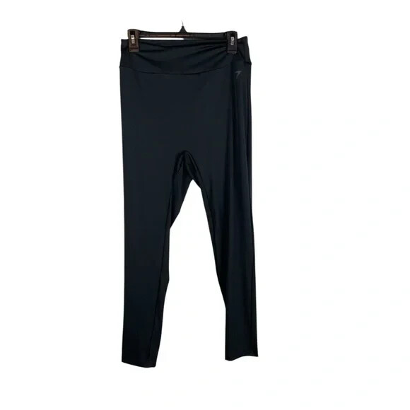 Gymshark Black Ruched Back Scrunch Butt Leggings XXL Recycled High Rise