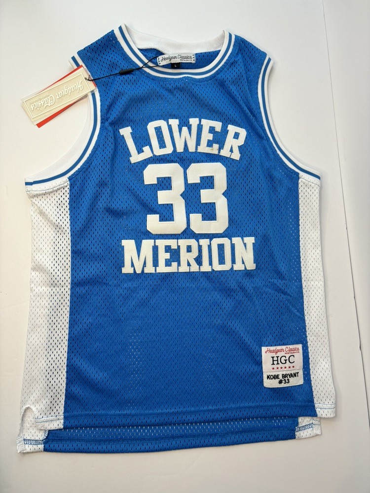 Kobe Bryant Headgear Classics Jersey Youth Large Stitched High School NWT Blue